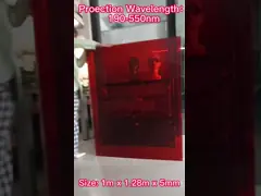 ультрафиолетовый занавес предохранения от лазера окна безопасности лазера 190-540nm video