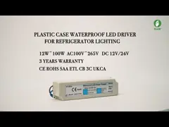 Морозильник водонепроницаемый светодиодный источник питания класса 2 IP67 Strip Light LED Driver video