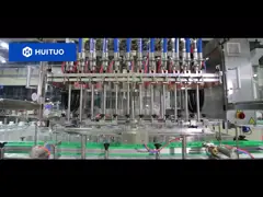 Машина автоматической роторной бутылки заполняя покрывая для верхней части сальто личной заботы video