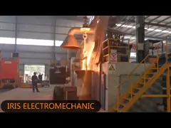 Промышленная вковка плавя печи металла спекая печь индукции 480A 500KG плавя video