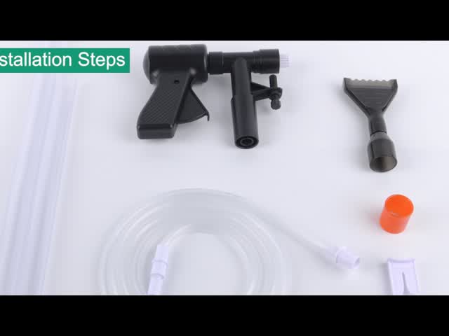プラスチック藻のスクレーパーの水流のコントローラーとの砂利の洗剤のアクアリウムのサイフォンの真空を魚飼育用の水槽