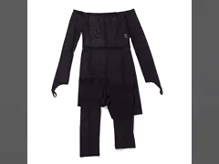 Производитель одежды низкое Moq один цвет черноты комбинезона сетки плеча сексуальный прозрачный тощий video