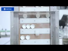 Automatic linear screw bottle servo capping machine with cap elevator and sorter