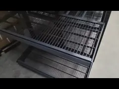 Блоки розничного дисплея черноты обязанности света полки Diplay ночного магазина сетки включая в набор отложенных изменений video