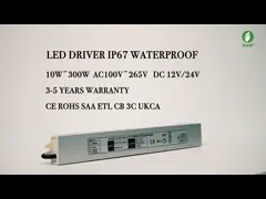 На открытом воздухе водитель 12В 60В СИД постоянного напряжения трансформатора освещения низшего напряжения video