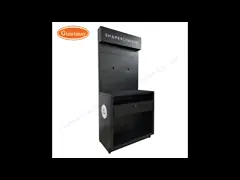 Аксессуары инструмента стоят стеллаж для выставки товаров шарика СИД video