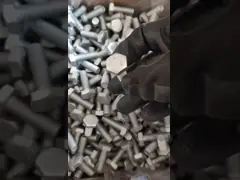 Покрытие Dacromet крепежных деталей болта головы наговора маточной резьбы DIN 933 для обрабатывать землю силосохранилища video