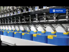 Автоматическая заполняя машина для уборщиков туалета мылит тензиды и анти- жидкости корозии video