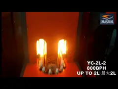 Машина Semi автоматической бутылки серии Eceng YC дуя для бутылок 200ML-2L ЛЮБИМЦА video