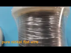 Чистый вакуум плоской проволоки никеля плавя обрабатывающ 0,1 x 1,2 Mm video