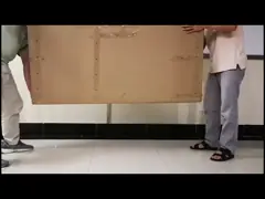 MDF Top Convertible Shelf Table Foldable 30.5 Height Mahogany Wooden video