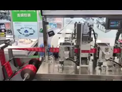 Распылительный насос Автоматическая машина для производства влажных салфеток Горизонтальное четырехстороннее уплотнение, машина для производства влажных салфеток video