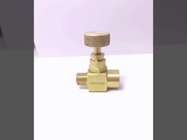 1/4 NPT Male * 1/4 NPT Female Brass Needle Valve High Pressure