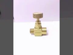 Женщина игольчатого клапана 1/2 NPT мужская x 1/2 NPT высокого давления латунная video