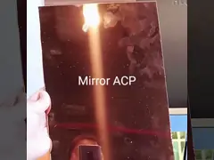 1220 X 2440mm Golden B1 Aluminium Composite Mirror Sheet 0.5 Mm Thick HDPE Core