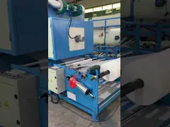 не сплетенный рулон ткани 380V для того чтобы свернуть печатную машину 1100x1100MM ярлыка video