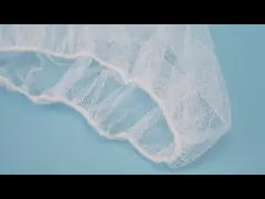 Черная/белая медицинская устранимая головная крышка/устранимая крышка сетей/нейлона волос материальная video