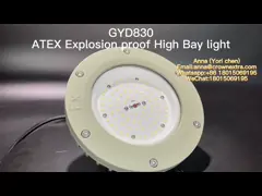 Окружающая среда приведенная газа проекции стадиона 80W высокого залива взрывозащищенная освещая video