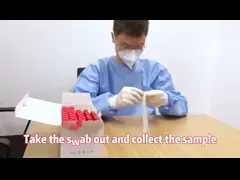 Теста пробирки слюны набора теста Sars Cov 2 антигена метод золота быстрого домашнего само- коллоидный video