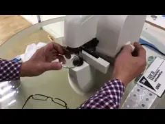 Стеклянные кромкострогательные станки SJG-800 объектива Patternless объективов CR39 прочные с блоком развертки video