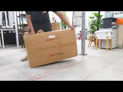 E1 MDF Board Pet Feeder Station Cabinet 580x340x820CM With 2 Stainless Steel Basins