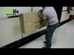 Черный 146cm свободный стоящий Armoire ювелирных изделий полнометражного зеркала MDF video