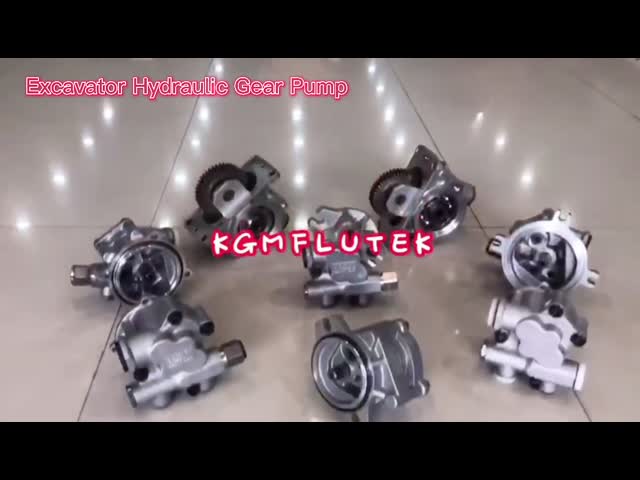 K7V63 Excavator Hydraulic Gear Pump Silver Color For KOBELCO SK140-8