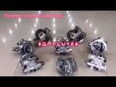 Цвет серебра насоса с зубчатой передачей экскаватора K7V63 гидравлический для KOBELCO SK140-8 video