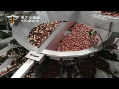 Auto Stand Up Pocket Doypack Pesar Embalaje Granulado Nueces de cacahuete y anacardos Máquina de llenado de pesas multi-cabeza video