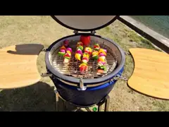 Аксессуары нержавеющей стали курильщика гриля Kamado угля керамики вина video