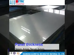 Metal Aluminium Composite Cladding Panels Fireproof Facade Decorations