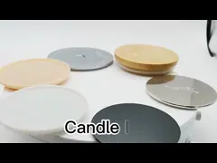 Пылезащитные крышки свечи металла RoHs плоские, Rustproof розовые крышки опарника свечи золота video