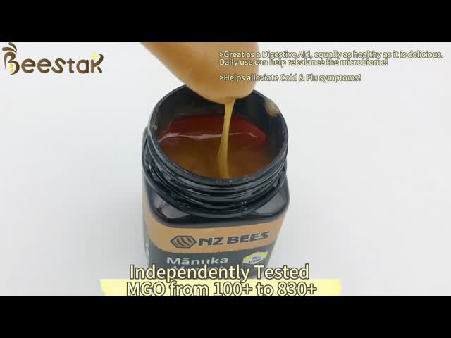 Горячая продажа Мануки 100% натуральный МГО100+ UMF5+ натуральный пчелиный мед из Новой Зеландии видео