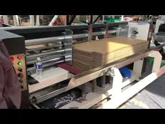 автоматическая машина 11.5kw Клей папки 200m/Min гофрировала коробку клея машину video