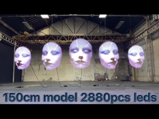 8 lâminas que gerenciem o fã do holograma do holograma 320w 3D do diodo emissor de luz para a propaganda