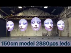 8 лезвий закручивая вентилятор Hologram Hologram 320w 3D СИД для рекламы video