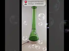 Трубы водопровода кальяна 19mm куря стеклянные кальян Beaker 18 дюймов стеклянный video
