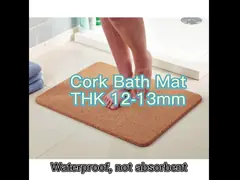 циновка ванны ISO9001 пола естественной пробочки пусковой площадки пробочки 5000pcs 13mm толстая video