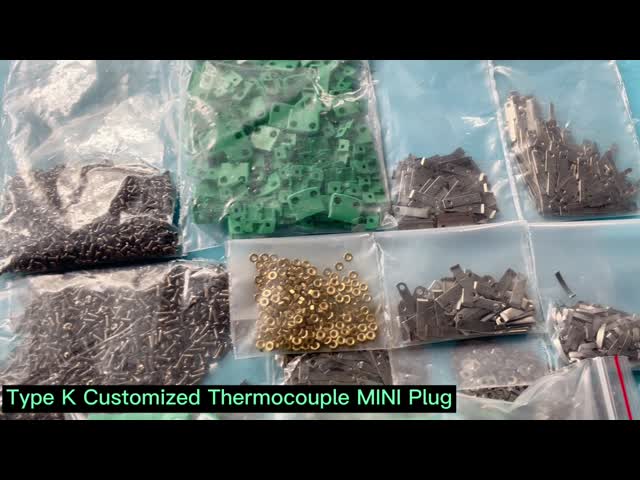K Type Customized Thermocouple MINI Plug Round Chromel Alumel Pin
