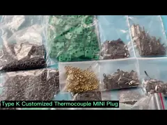 Тип подгонянная штепсельная вилка k термопары МИНИ вокруг Pin алюмеля хромеля video