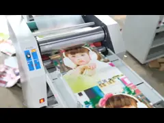 125 - машина ламинатора фильма цифров Matt топления масла 350gsm с разрезая SMFM520B video