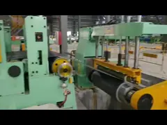 Высокоскоростная сталь разрезая линии, управление преобразования частоты разрезая машины металла video