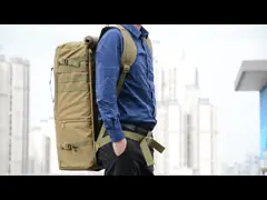 45L Black Army Knapsack Bag Waterproof 1000D Cordura PU Coating