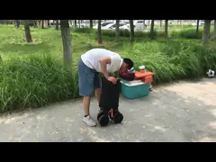 4 вагонетка всеобщей тележки фуры нажима ткани колеса 600D Оксфорда стальная ходя по магазинам video