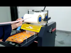 Автоматическое питание перекрытия машины для производства бумажных ламинатов фильма топления масла SMFM390D цифров video