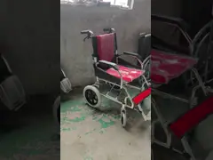 Компактная облегченная алюминиевая ручная кресло-коляска с твердым задним колесом video