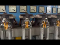 G45 привело янтарь 220-240V E27 шарика нити привело электрическую лампочку 4W привело шарик video