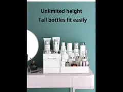 Plastic Desktop Makeup Organizer Multilayer Box For Cosmetic Storage