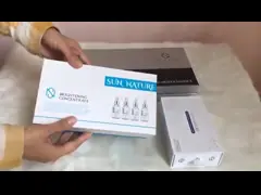 Custom Serum Paper Box For Beauty Care Products Royal Blue Paper Box