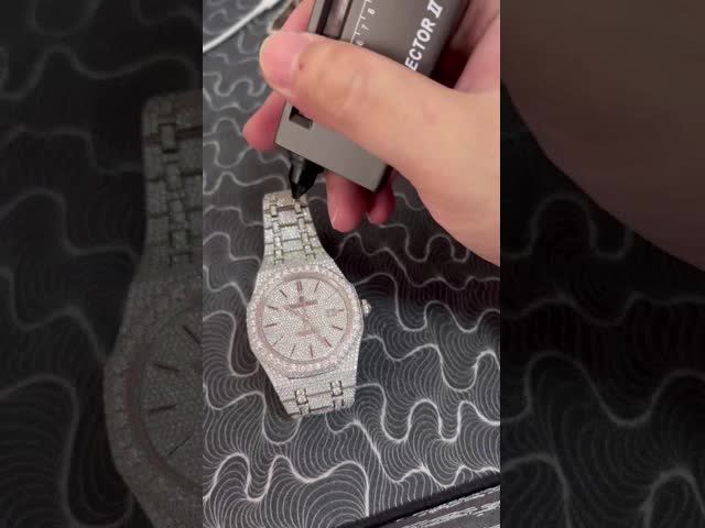 Механическое VVS Moissanite замороженное из движения швейцарского клона дозора диаманта автоматического видео